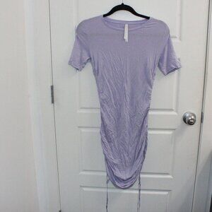 Aritzia Babaton Antares dress size Small Purple Ruched